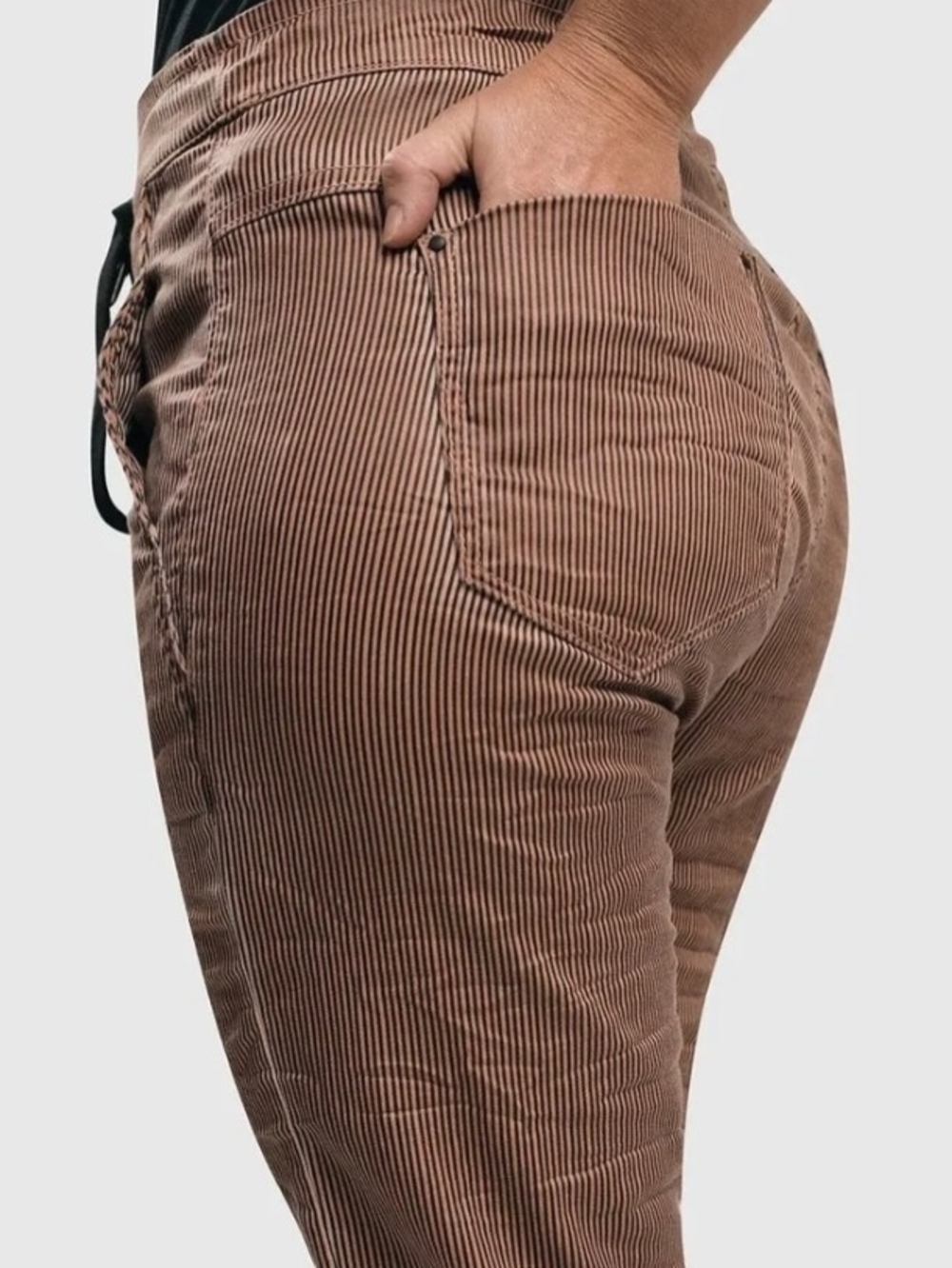 Alembika Iconic Pinstripe Stretch Jeans - Picture 2 of 5